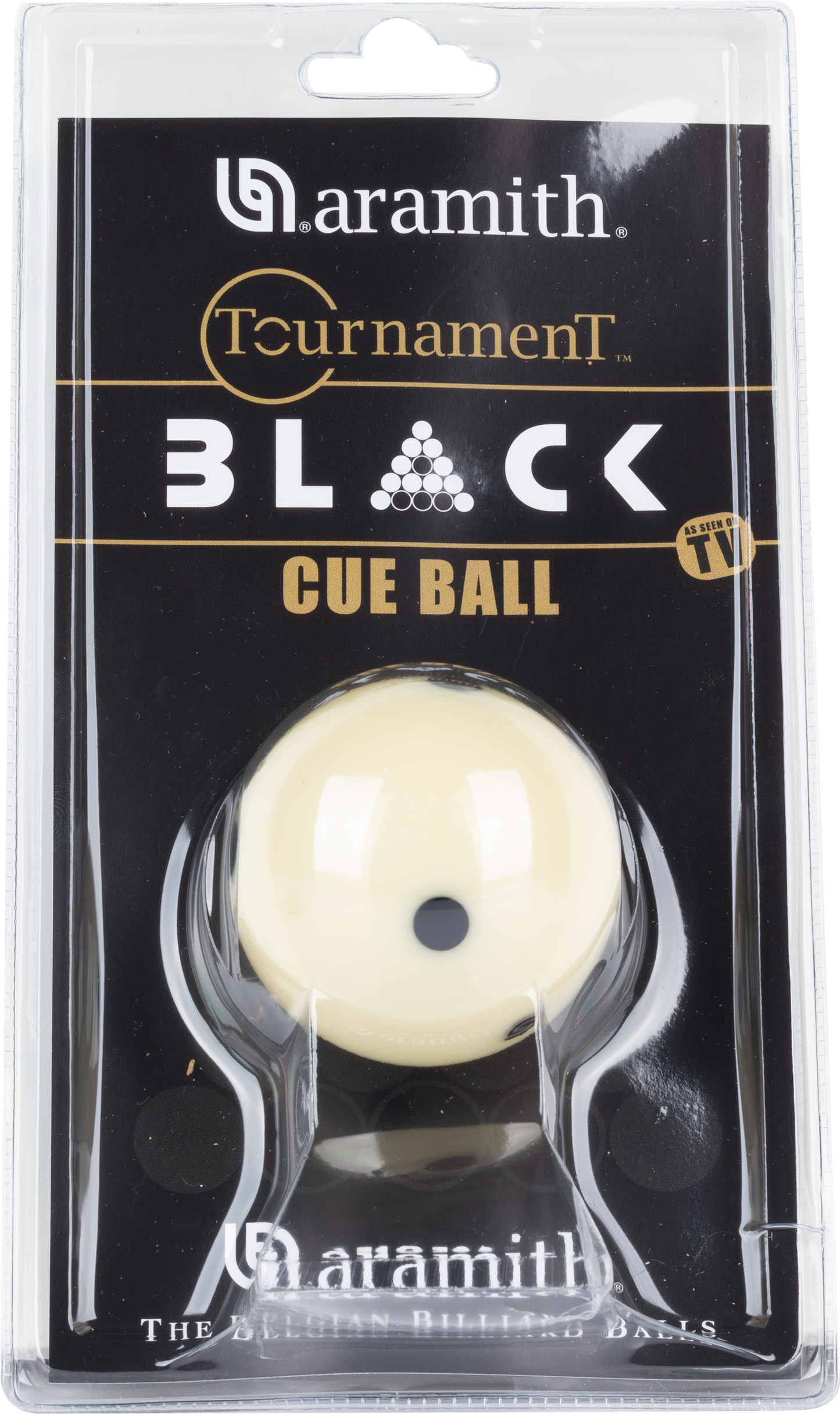 Aramith Black Set CBABKP Cue Ball - Blister Pack