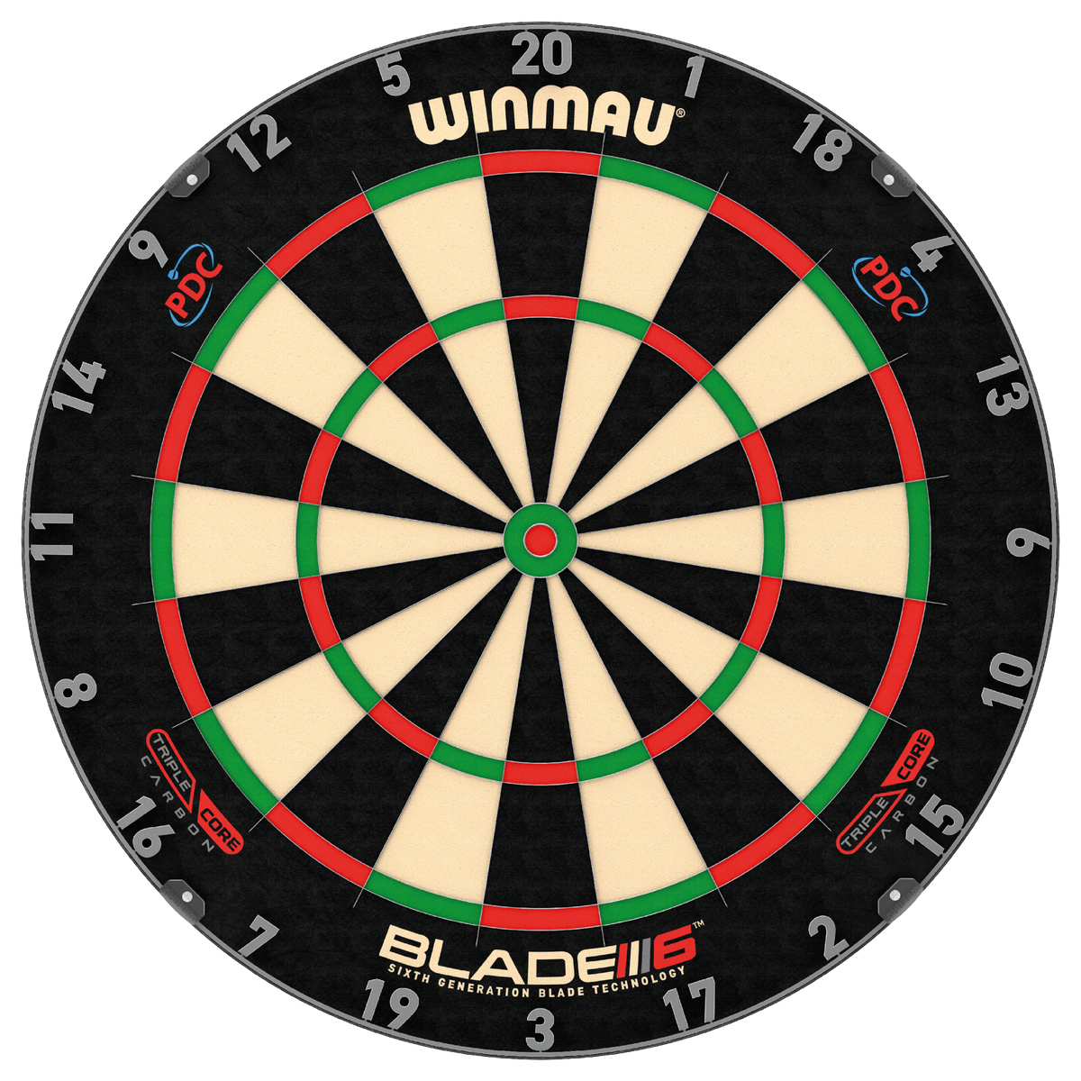 Winmau 30-WIN600TC Blade 6 Triple Core Carbon Steel Tip Dart Board