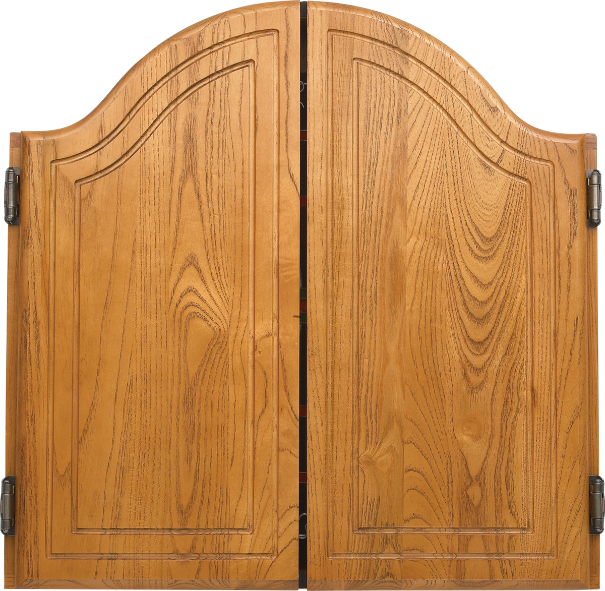 40-0255 Arched Oak Dart Cabinet