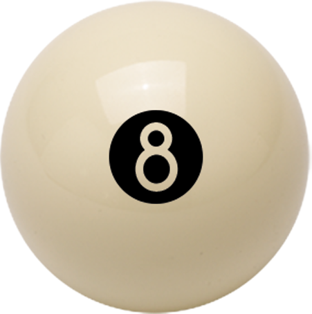 Aramith BB8BW White 8 Ball