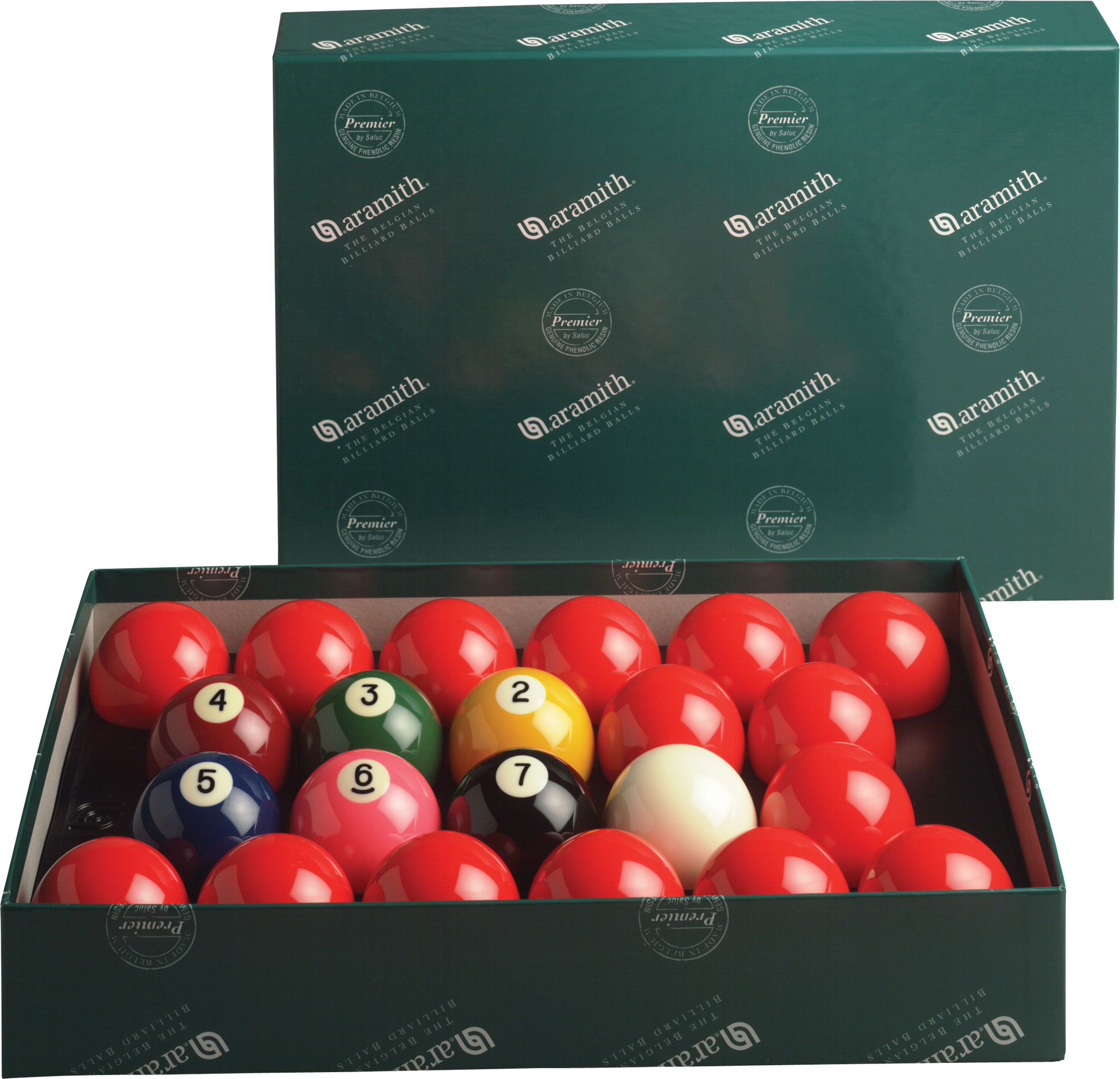 Aramith BBANS2.125 Numbered Snooker Ball Set