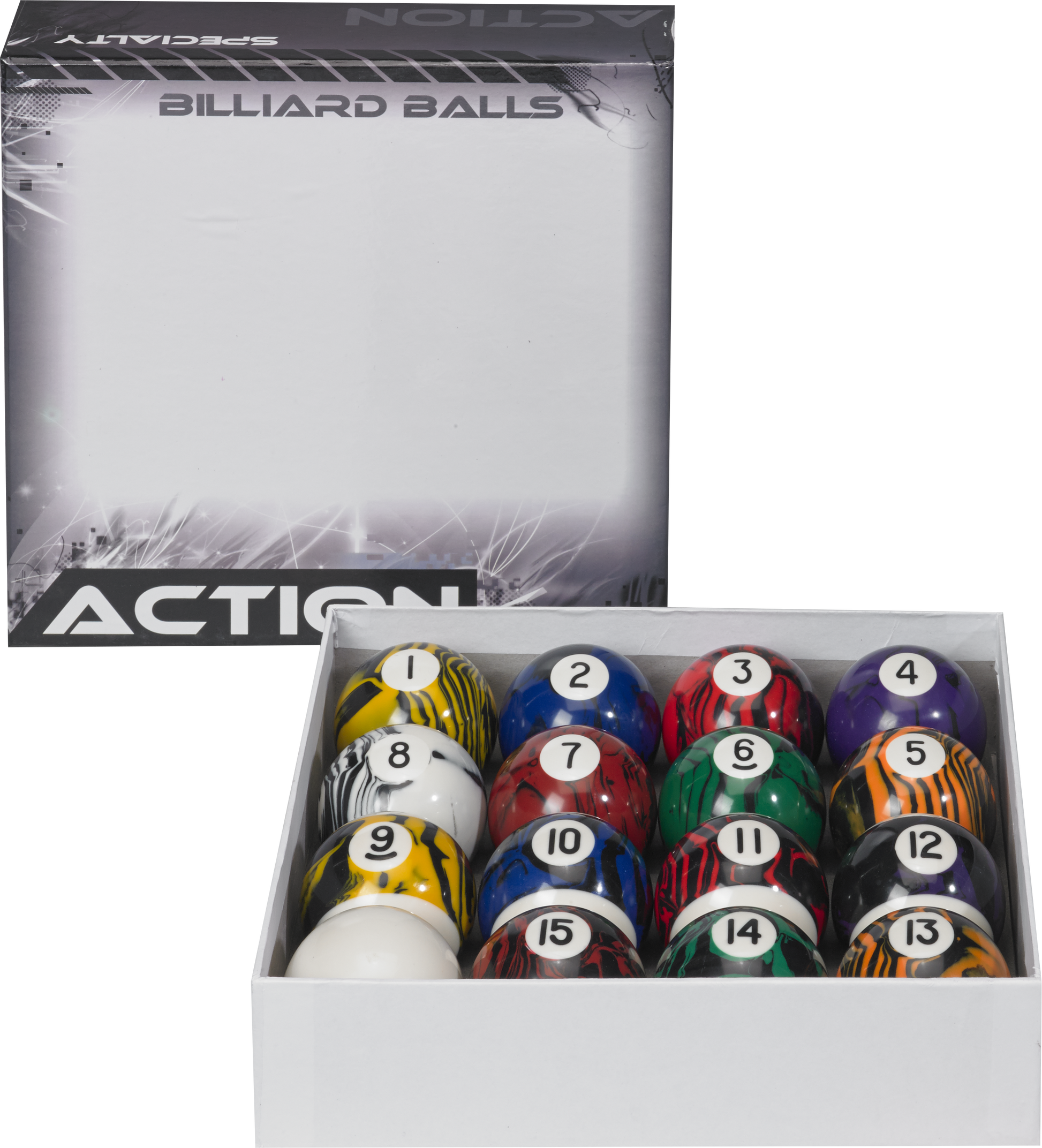 Action BBBM Black Marble Ball Set