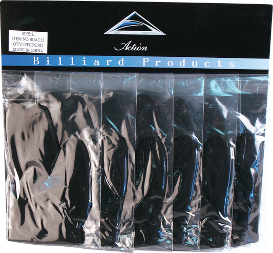 Action BGLAC12 Gloves - Bridge Hand Left - Card of 12