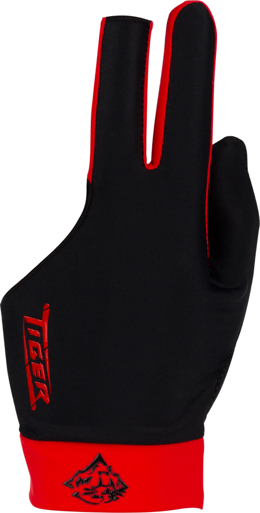 Tiger BGLTPR Pro Black & Red Glove - Bridge Hand Left