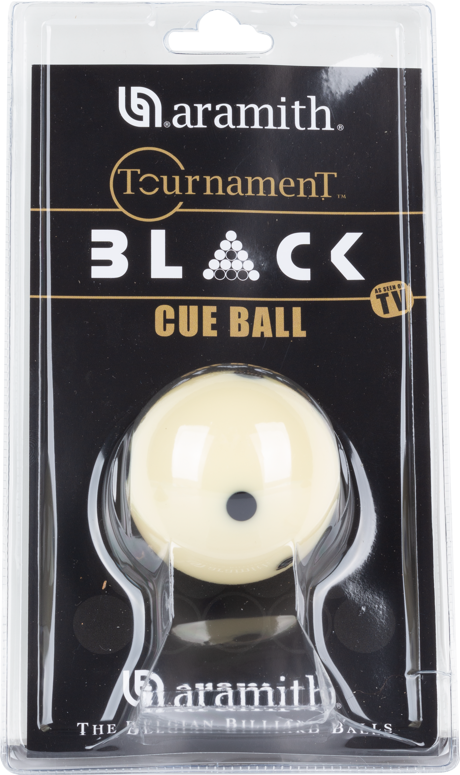 Aramith Black Set CBABKP Cue Ball - Blister Pack