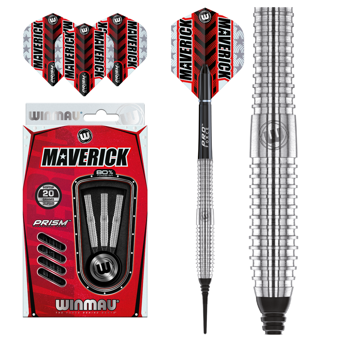 Winmau DRTWMAV Maverick Soft Tip Dart Set