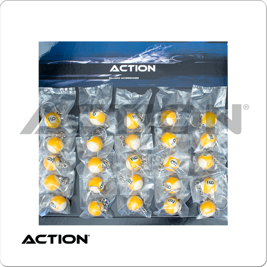 Action NI9BK25 9-Ball Key Chain