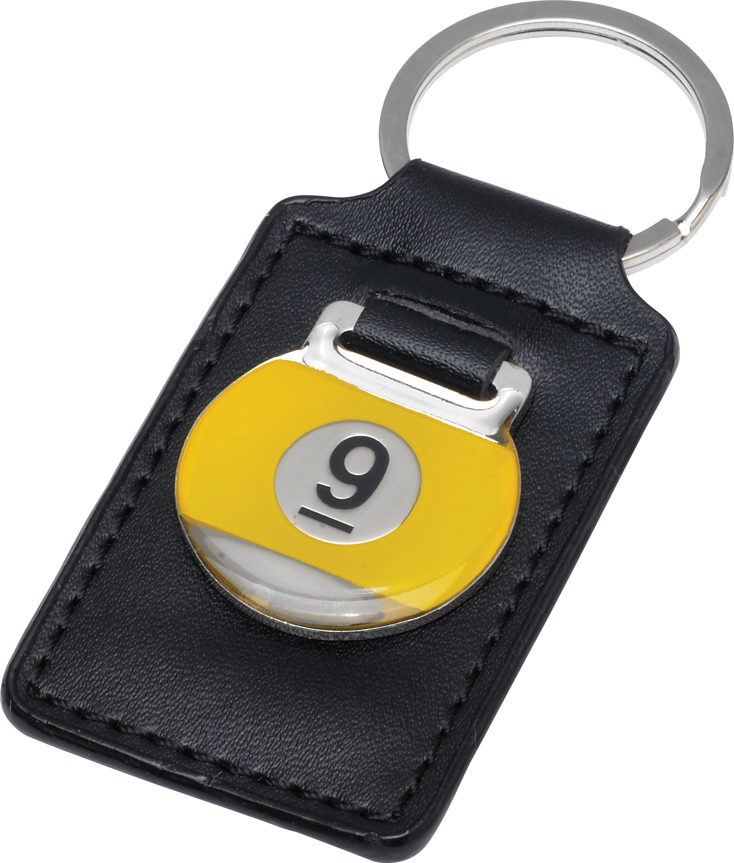 Action NIKC9 9-Ball Leather Key Chain