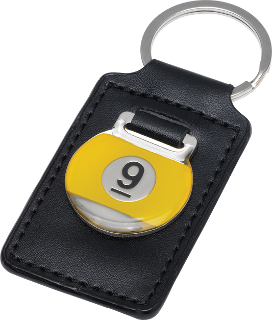 Action NIKC9 9-Ball Leather Key Chain