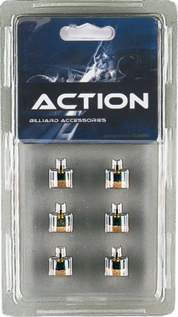 Action QT6SCT Screw On Tips - 12mm - Blister Pack of 6
