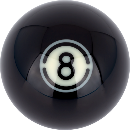 Aramith Black RBABK Replacement Ball - ball 8