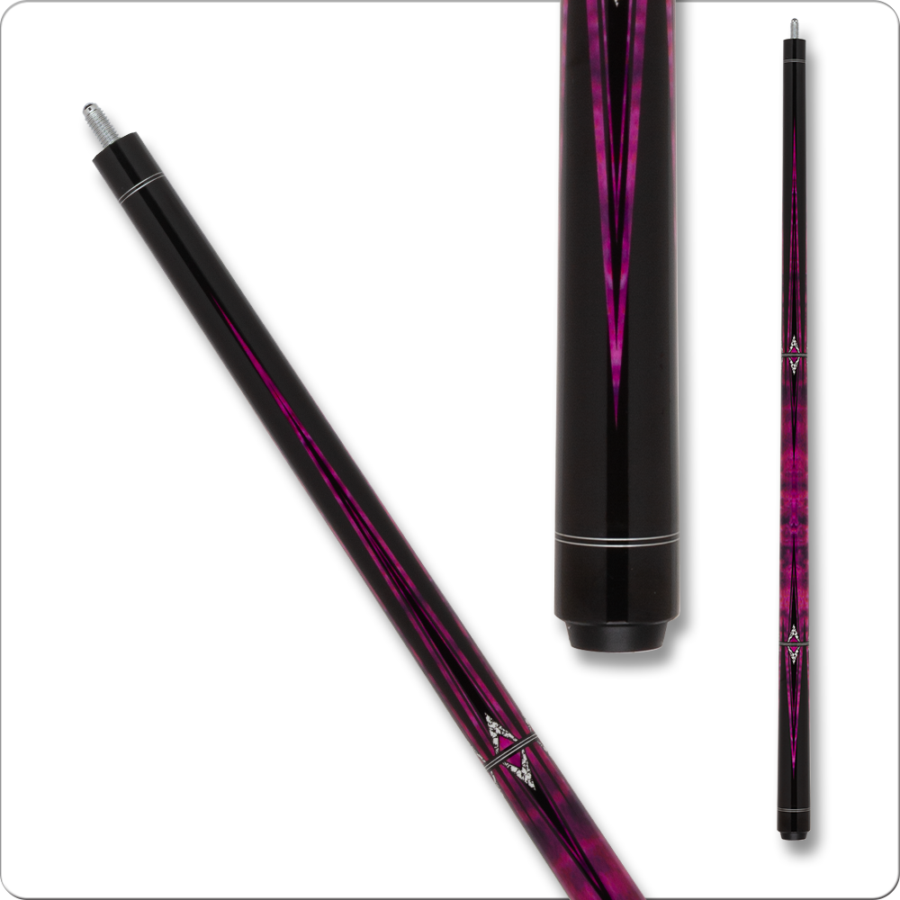 Talon TL29 - Fuchsia Stained Tiger Maple w/ Black Points