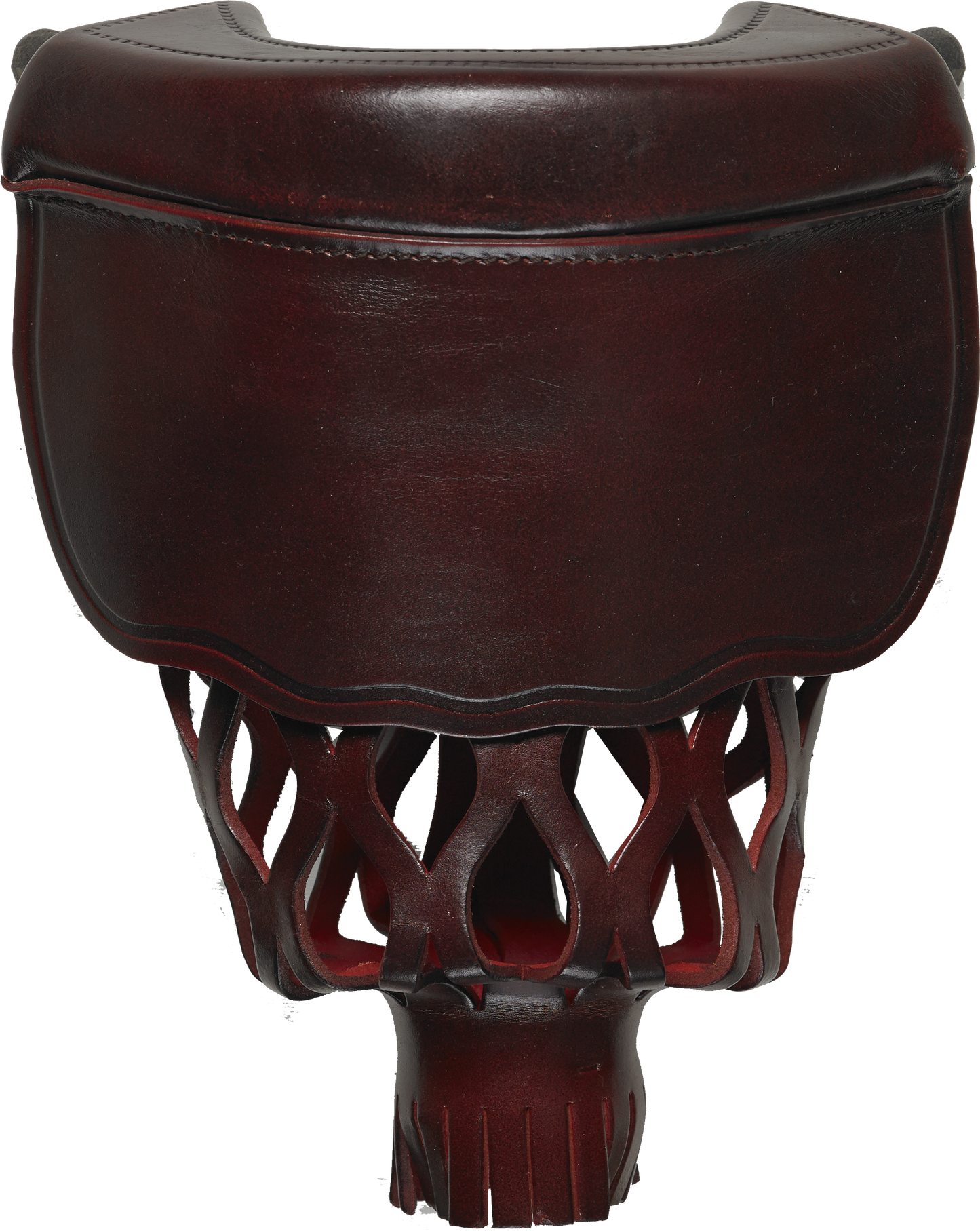 TPPK08 Burgundy Leather Shield Pockets