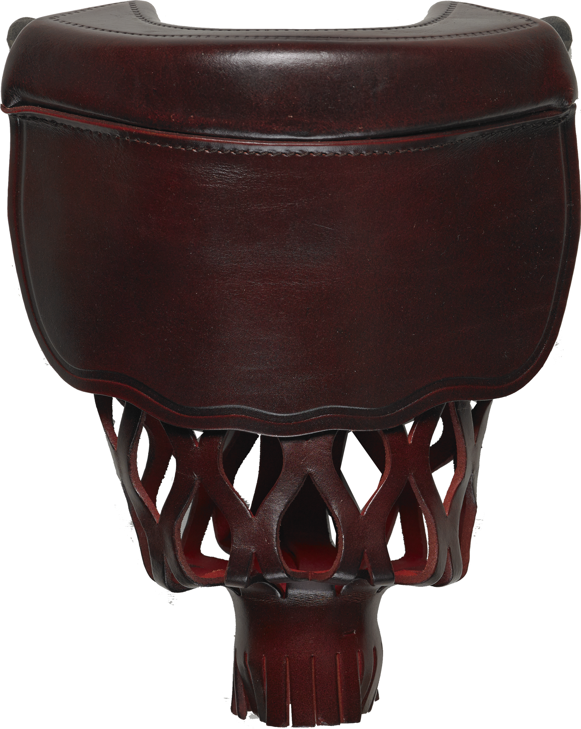 TPPK08 Burgundy Leather Shield Pockets
