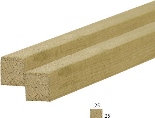 TPWFS Wooden Feather Strip - Set of 6